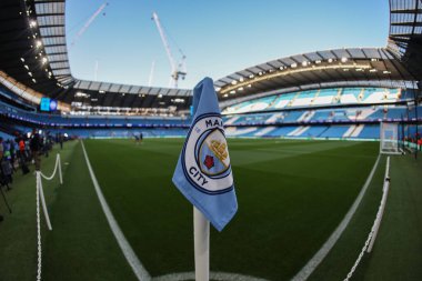 Etihad 'ın UEFA Şampiyonlar Ligi sahne maçı sırasında genel görünümü Manchester City ile Inter Milan arasında Etihad Stadyumu, Manchester, İngiltere, 18 Eylül 2024