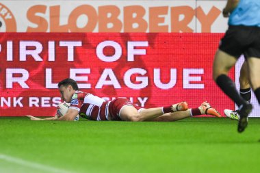 Wigan Warriors 'dan Jai sahası 27. Betfred Süper Lig Turu' nda Wigan Warriors 'a karşı Salford Red Devils maçına gidiyor.