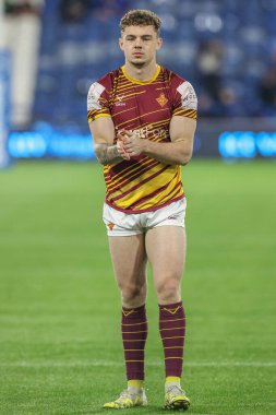 Huddersfield Giants takımının oyuncusu Elliot Wallis, 27. Betfred Süper Lig karşılaşmasında Huddersfield Giants Castleford Tigers 'a karşı John Smith Stadyumu, Huddersfield, Birleşik Krallık, 19 Eylül 2024