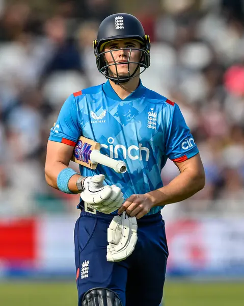 stock image Jacob BETHELL (England) during the First Metro Bank One Day International match England vs Australia at Trent Bridge, Nottingham, United Kingdom, 19th September 2024