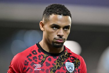 Leigh Leopards takımından Umyla Hanley, 27. Betfred Süper Lig karşılaşması öncesinde Leigh Leopards ile St Helens arasında 20 Eylül 2024 'te Leigh Spor Köyü' nde ısınıyor.