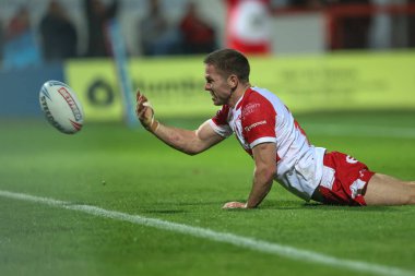 Hull KR 'dan Matt Parcell, 27 Eylül 2024' te oynanan Betfred Süper Lig karşılaşmasında Hull KR, Leeds Rhinos 'a karşı Sewell Group Craven Park, Kingston upon Hull, Birleşik Krallık' ta oynanan karşılaşmayı kutluyor.
