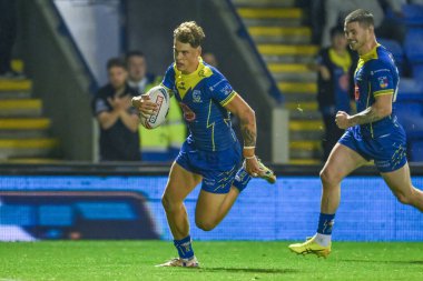 Warrington Wolves takımından Arron Lindop, 20 Eylül 2024 'te Warrington Jones Stadyumu' nda oynanan 27.