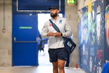 Warrington Wolves 'tan Zane Musgrove, 27. Betfred Süper Lig Turu' nda Warrington Wolves 'a karşı London Broncos' un 20 Eylül 2024 'te Halliwell Jones Stadyumu' nda karşılaşması öncesinde geldi.