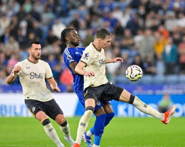 Premier League maçı sırasında Leicester City, Everton 'a karşı King Power Stadyumu, Leicester, 21 Eylül 2024