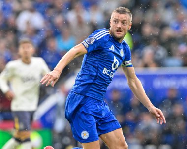 Jamie VARDY (Leicester City) Premier League maçında Leicester City 'nin Everton' a karşı King Power Stadyumu 'nda 21 Eylül 2024' te oynanan saldırı hakkında