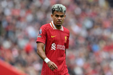 Liverpool 'dan Luis Daz 21 Eylül 2024' te İngiltere 'nin Liverpool kentinde oynanan Liverpool Bournemouth maçında