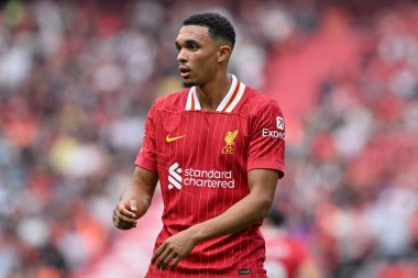 Liverpool 'dan Trent Alexander-Arnold Premier League maçı sırasında Liverpool Bournemouth' a karşı Anfield, Liverpool, İngiltere, 21 Eylül 2024