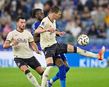 Premier League maçı sırasında Leicester City, Everton 'a karşı King Power Stadyumu, Leicester, 21 Eylül 2024