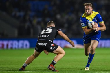 Warrington Wolves 'tan James Harrison 27. Betfred Süper Lig karşılaşmasında Warrington Wolves, Londra Broncos' a karşı Halliwell Jones Stadyumu, Warrington, İngiltere, 20 Eylül 2024