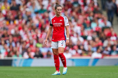 Arsenal 'den Emily Fox, 22 Eylül 2024' te Birleşik Krallık, Londra 'daki Emirates Stadyumu' nda oynanan FA Kadınlar Süper Ligi karşılaşmasında görülüyor.