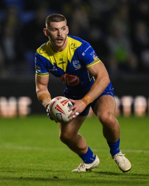 Warrington Wolves takımından Danny Walker, 27. Betfred Süper Lig karşılaşmasında Warrington Wolves, Londra Broncos 'a karşı Halliwell Jones Stadyumu, Warrington, İngiltere, 20 Eylül 2024