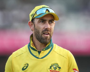 Glenn Maxwell of Australia during the Second Metro Bank One Day International England v Australia at Headingley Cricket Ground, Leeds, United Kingdom, 21st September 2024 clipart