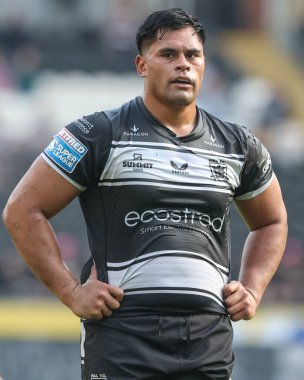 Hull FC 'den Herman Eseese 27. Betfred Süper Lig karşılaşmasında Hull FC, Catalans Dragons' a karşı MKM Stadyumu, Hull, Birleşik Krallık, 21 Eylül 2024