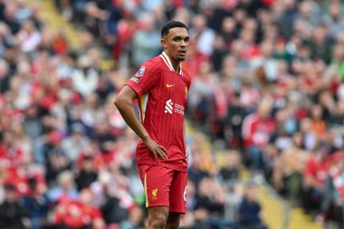 Liverpool 'dan Trent Alexander-Arnold Premier League maçı sırasında Liverpool Bournemouth' a karşı Anfield, Liverpool, İngiltere, 21 Eylül 2024