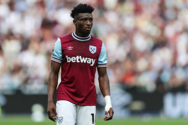 West Ham United 'dan Muhammed Kudus Premier Lig karşılaşmasında West Ham United Chelsea' ye karşı Londra Stadyumu, Londra, İngiltere, 21 Eylül 2024