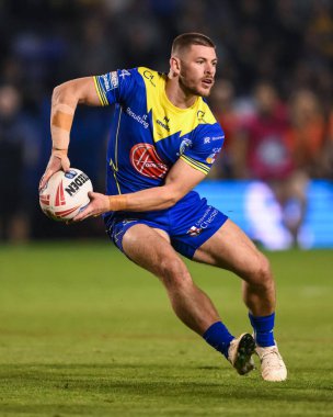 Warrington Wolves takımından Danny Walker, 27. Betfred Süper Lig karşılaşmasında Warrington Wolves, Londra Broncos 'a karşı Halliwell Jones Stadyumu, Warrington, İngiltere, 20 Eylül 2024