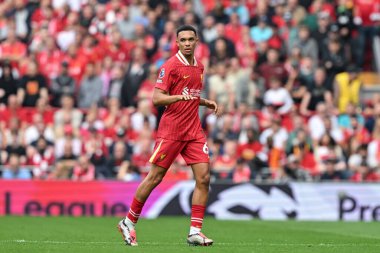 Liverpool 'dan Trent Alexander-Arnold Premier League maçı sırasında Liverpool Bournemouth' a karşı Anfield, Liverpool, İngiltere, 21 Eylül 2024