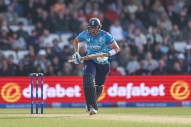 Jamie Smith of England makes one run during the Second Metro Bank One Day International England v Australia at Headingley Cricket Ground, Leeds, United Kingdom, 21st September 2024 clipart