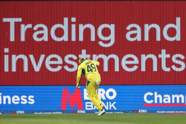 Steve Smith of Australia catches out Olly Stone of England during the Second Metro Bank One Day International England v Australia at Headingley Cricket Ground, Leeds, United Kingdom, 21st September 2024 clipart