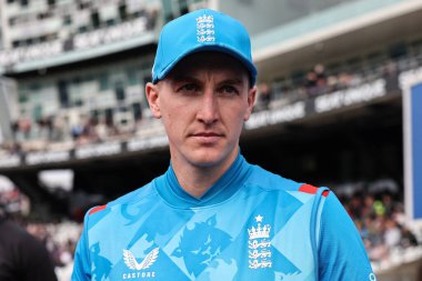 Harry Brook of England during the Second Metro Bank One Day International England v Australia at Headingley Cricket Ground, Leeds, United Kingdom, 21st September 2024 clipart