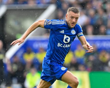 Jamie VARDY (Leicester City) Premier League maçı sırasında Leicester City Everton 'a karşı King Power Stadyumu, Leicester, İngiltere, 21 Eylül 2024