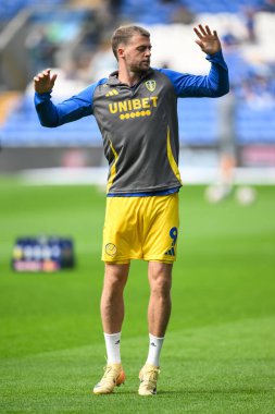 Patrick Bamford of Leeds United during the pre-game warmup ahead of the Sky Bet Championship match Cardiff City vs Leeds United at Cardiff City Stadium, Cardiff, United Kingdom, 21st September 2024 clipart