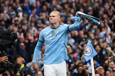 Manchester City 'den Erling Haaland, 22 Eylül 2024 tarihinde Etihad Stadyumu' nda oynanan Premier League maçında 100. golünü attı.