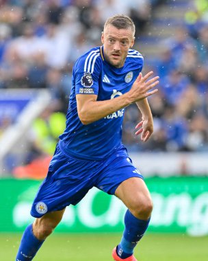 Jamie VARDY (Leicester City) Premier League maçı sırasında Leicester City Everton 'a karşı King Power Stadyumu, Leicester, İngiltere, 21 Eylül 2024