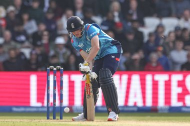 İngiltere 'den Harry Brook, Headingley Cricket Ground, Leeds, Birleşik Krallık, 21 Eylül 202' de Avustralya 'ya karşı oynanan 2.