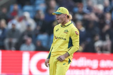 Jake Fraser-McGurk of Australia celebrates catching out Jamie Smith of England during the Second Metro Bank One Day International England v Australia at Headingley Cricket Ground, Leeds, United Kingdom, 21st September 202 clipart