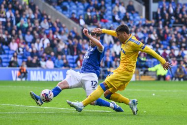 Leeds United takımından Jol Piroe, 21 Eylül 2024 'te Cardiff City, Cardiff City Stadyumu' nda oynanan Cardiff City - Leeds United maçında 2-0 berabere kaldı.