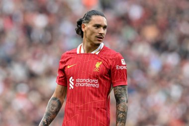 Liverpool 'dan Darwin Nez, 21 Eylül 2024 tarihinde İngiltere' nin Liverpool kentinde oynanan Liverpool Bournemouth maçında