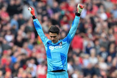 Bournemouth 'dan Kepa Arrizabalaga Premier Lig maçı sırasında Liverpool' a karşı Bournemouth Anfield, Liverpool, İngiltere, 21 Eylül 2024