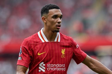 Liverpool 'dan Trent Alexander-Arnold Premier League maçı sırasında Liverpool Bournemouth' a karşı Anfield, Liverpool, İngiltere, 21 Eylül 2024