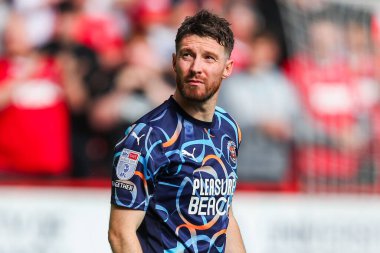 James Husband of Blackpool walks out of the tunnel prior to the Sky Bet League 1 match Charlton Athletic vs Blackpool at The Valley, London, United Kingdom, 21st September 2024 clipart