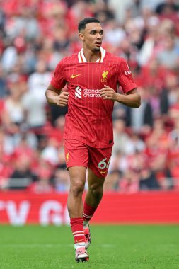 Liverpool 'dan Trent Alexander-Arnold Premier League maçı sırasında Liverpool Bournemouth' a karşı Anfield, Liverpool, İngiltere, 21 Eylül 2024