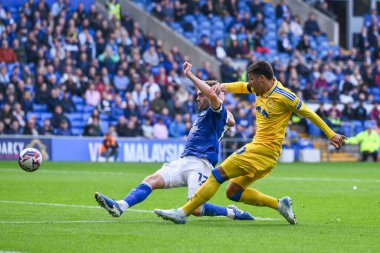 Leeds United takımından Jol Piroe, 21 Eylül 2024 'te Cardiff City, Cardiff City Stadyumu' nda oynanan Cardiff City - Leeds United maçında 2-0 berabere kaldı.