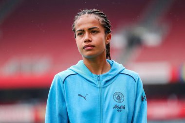Manchester City 'den Mary Fowler, 22 Eylül 2024' te Emirates Stadyumu 'nda düzenlenen FA Bayanlar Süper Ligi karşılaşması Arsenal Women vs Manchester City Women maçına geldi.