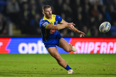 Warrington Wolves takımından Danny Walker, 27. Betfred Süper Lig karşılaşmasında Warrington Wolves, Londra Broncos 'a karşı Halliwell Jones Stadyumu, Warrington, İngiltere, 20 Eylül 2024