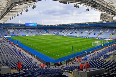 King Power Futbol Stadyumu Premier League maçından önce Leicester City Everton 'a karşı King Power Stadyumu, Leicester, İngiltere, 21 Eylül 2024