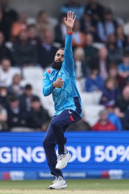 İngiliz Adil Rashid, Headingley Cricket Ground, Leeds, Birleşik Krallık 'ta, 21 Eylül 2024 tarihinde, 1.