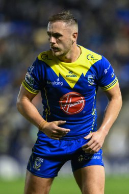 Warrington Wolves 'dan Ben Currie 27. Betfred Süper Lig karşılaşmasında Warrington Wolves, Londra Broncos' a karşı Halliwell Jones Stadyumu, Warrington, İngiltere, 20 Eylül 2024