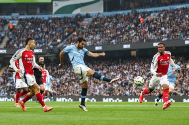 Manchester City 'den Kay Gndoan 22 Eylül 2024' te Etihad Stadyumu 'nda Manchester City ile Arsenal arasındaki Premier League maçında gol attı. 