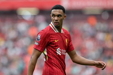Liverpool 'dan Trent Alexander-Arnold Premier League maçı sırasında Liverpool Bournemouth' a karşı Anfield, Liverpool, İngiltere, 21 Eylül 2024
