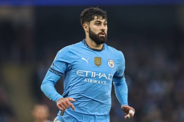 Manchester City ile Manchester City arasındaki Premier League maçı sırasında 22 Eylül 2024 'te Etihad Stadyumu' nda Joko Gvardiol