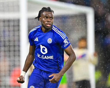 Stephy MAVIDI (Leicester City) Premier League maçı sırasında Leicester City Everton 'a karşı King Power Stadyumu, Leicester, 21 Eylül 2024