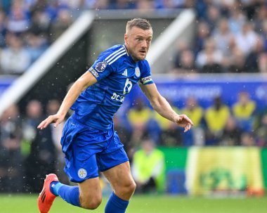 Jamie VARDY (Leicester City) Premier League maçında Leicester City 'nin Everton' a karşı King Power Stadyumu 'nda 21 Eylül 2024' te oynanan saldırı hakkında