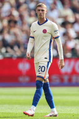 Premier League maçında Chelsea 'den Cole Palmer, West Ham United' a karşı Londra Stadyumu, Londra, İngiltere, 21 Eylül 2024