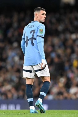 Phil Foden of Manchester City during the Carabao Cup match Manchester City vs Watford at Etihad Stadium, Manchester, United Kingdom, 24th September 2024 clipart